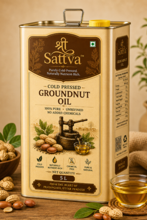 shri sattva cold pressed groundnut oil 5l